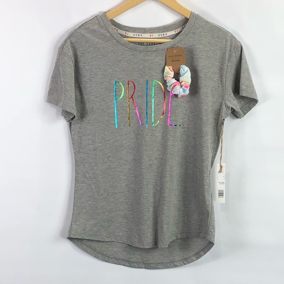 Rae Dunn "PRIDE" T-Shirt tee rainbow NWT - Picture 1 of 4